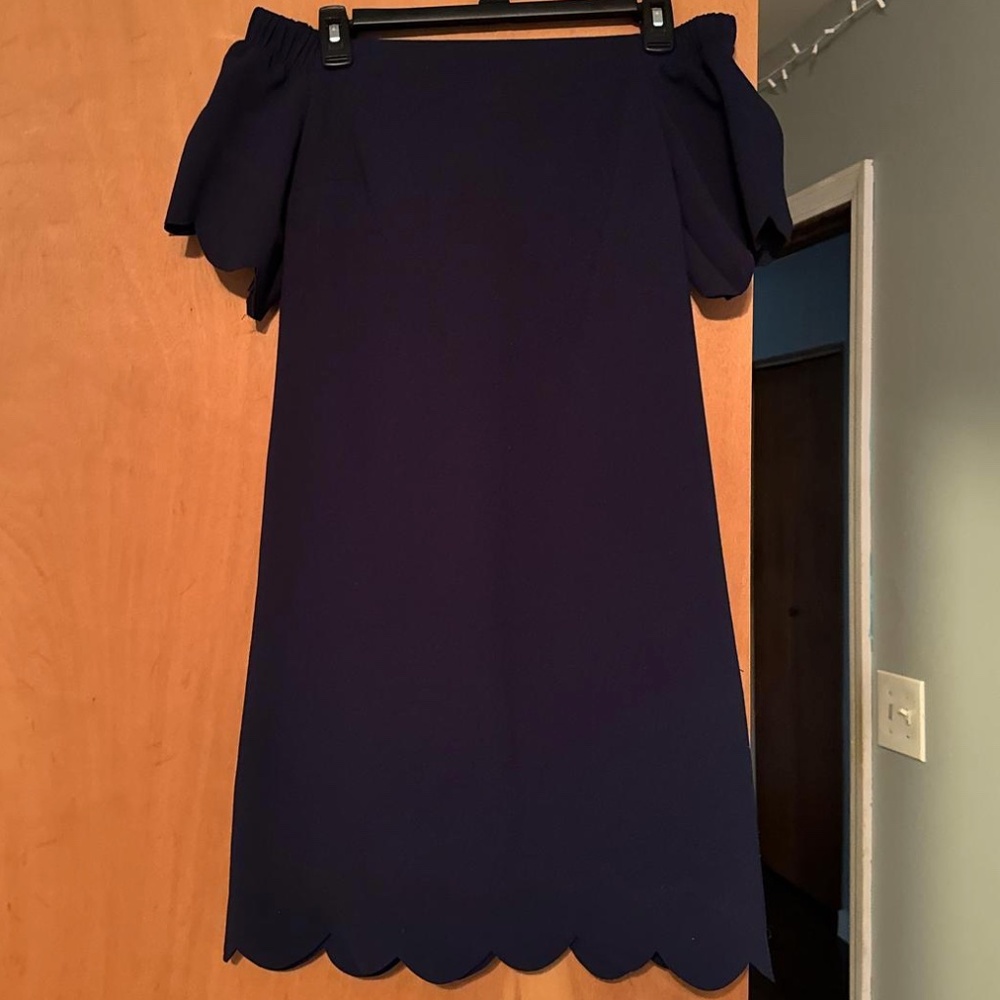 Banana Republic Navy Off-the-Shoulder Mini Dress Size 0